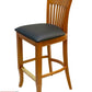 AAA Furniture Augustine 45" Oak Bar Stool with Grade 5 Vinyl Seat