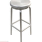 AAA Furniture Backless Round 24" Aluminum Bar Stool