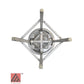 AAA Furniture Backless Round 31" Aluminum Bar Stool