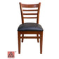 AAA Furniture Beech Ladder 33" Cherry Wood Chair with Grade 5 Vinyl Seat