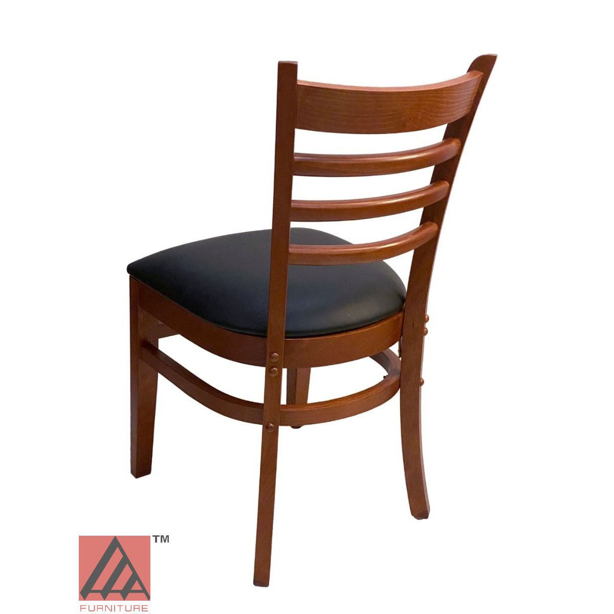 AAA Furniture Beech Ladder 33" Cherry Wood Chair with Grade 5 Vinyl Seat