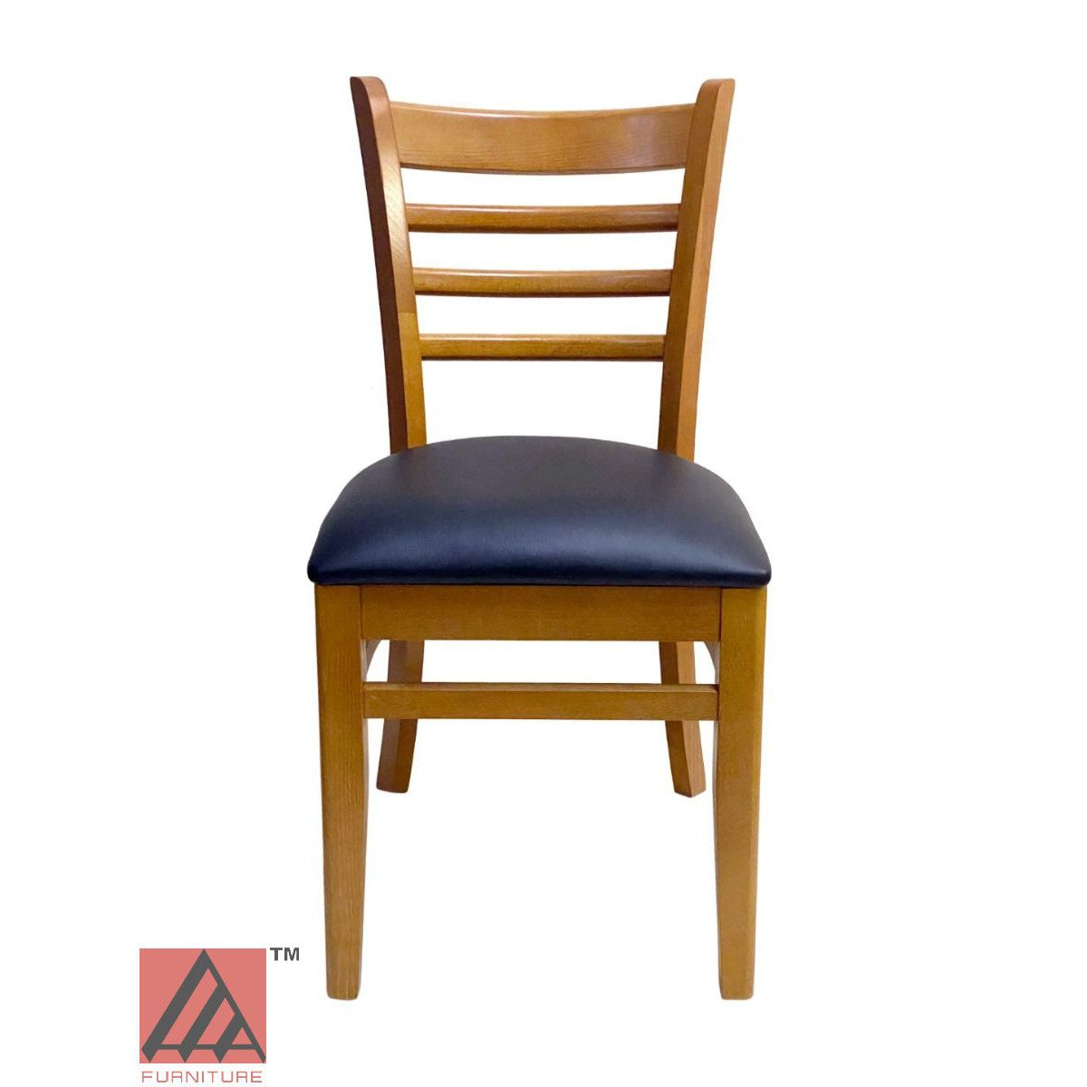 AAA Furniture Beech Ladder 33" Oak Wood Chair with Customer Owned Material Seat