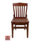 AAA Furniture Beech School House 34" Brown Wood Chair with Solid Wood Seat