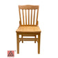 AAA Furniture Beech School House 34" Natural Wood Chair with Solid Wood Seat