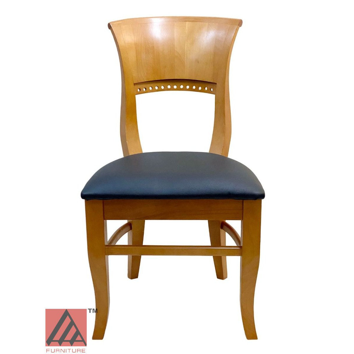 AAA Furniture Beider Meier 35" Oak Wood Chair with Grade 5 Vinyl Seat
