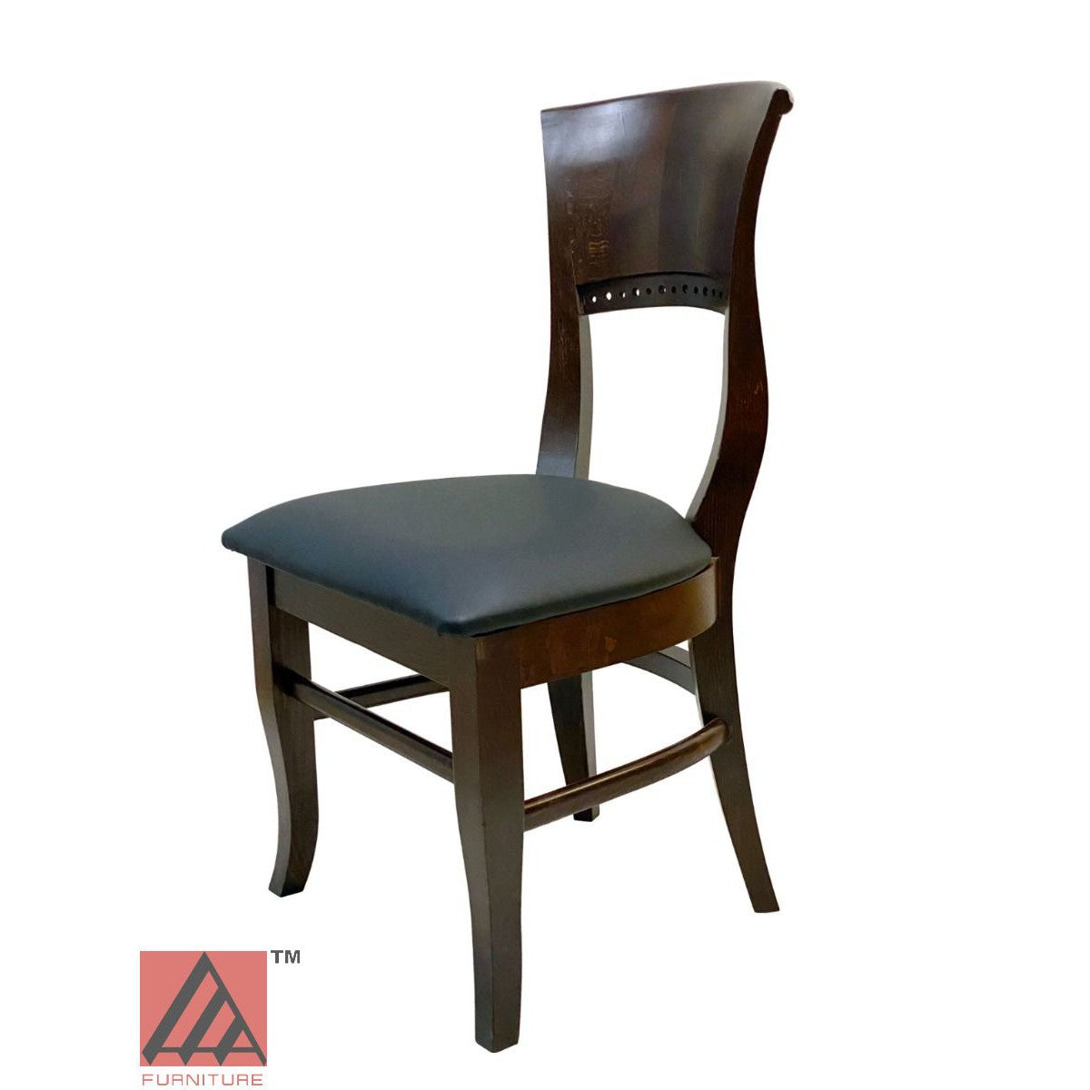 AAA Furniture Beider Meier 35" Walnut Wood Chair with Customer Owned Material Seat
