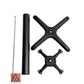 AAA Furniture Cross 22"x22" Black Cast Iron Table Base