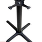 AAA Furniture Cross 24"x30" Black Cast Iron Table Base