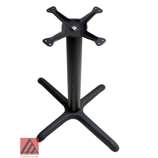 AAA Furniture Cross 24"x30" Black Cast Iron Table Base