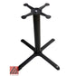 AAA Furniture Cross 30"x30" Black Cast Iron Table Base