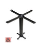AAA Furniture Cross 33"x33" Black Cast Iron Table Base