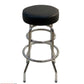 AAA Furniture Double Ring 29" Black Bar Stool Backless