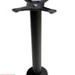 AAA Furniture Ground Mount 8" Diamtere Black Cast Iron Table Base with Bar High Column+Rod