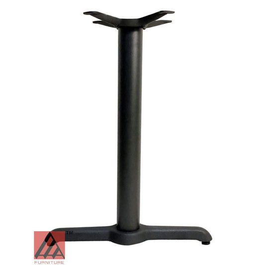 AAA Furniture Half 5"x22" Black Cast Iron Table Base with Bar High Column+Rod