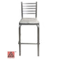AAA Furniture Ladder Back 42" Aluminum Bar Stool