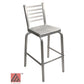 AAA Furniture Ladder Back 42" Aluminum Bar Stool