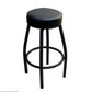 AAA Furniture Single Ring #316 Swivel 30" Black Bar Stool Backless