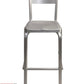 AAA Furniture Solid Back 33" Aluminum Bar Stool