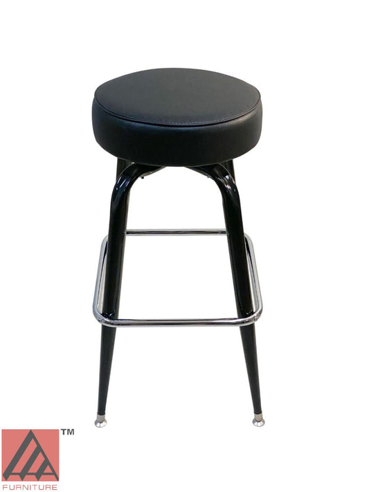 AAA Furniture Square Frame 30" Black Bar Stool Backless