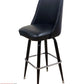 AAA Furniture Square Frame 43" Black Metal Bar Stool with Black Vinyl Seat