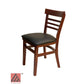 AAA Furniture Steakhouse 30" Mahogany Wood Chair with Grade 4 Vinyl Seat