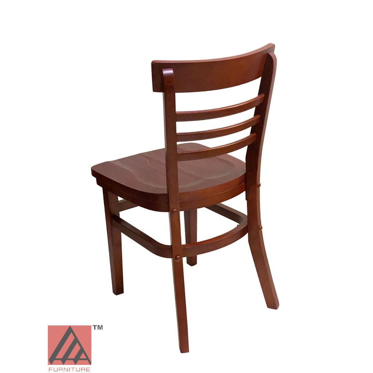 AAA Furniture Steakhouse 30" Mahogany Wood Chair with Wood Seat