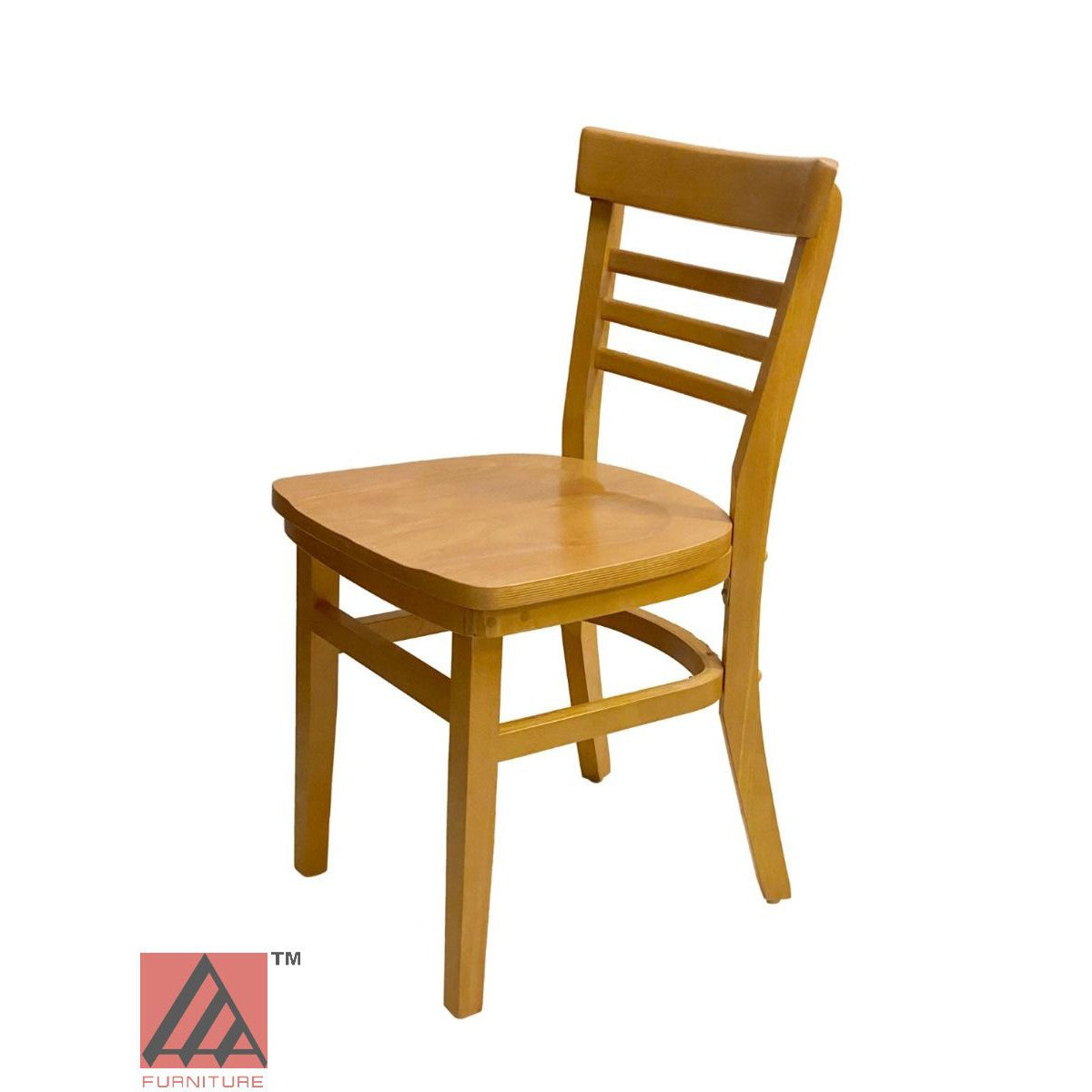 AAA Furniture Steakhouse 30" Oak Wood Chair with Wood Seat