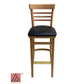 AAA Furniture Steakhouse 43" Natural Bar Stool with Customer Owned Material Seat