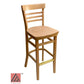 AAA Furniture Steakhouse 43" Natural Bar Stool with Wood Seat