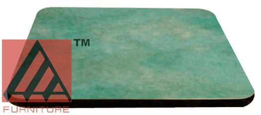 AAA Furniture T-Molding Edge 30"x30" Black Laminated Wood Top