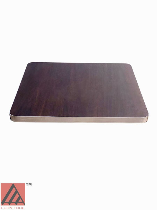 AAA Furniture T-Molding Edge 36"x36" Chrome Laminated Wood Top