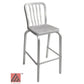 AAA Furniture Vertical Slats 33" Aluminum Bar Stool