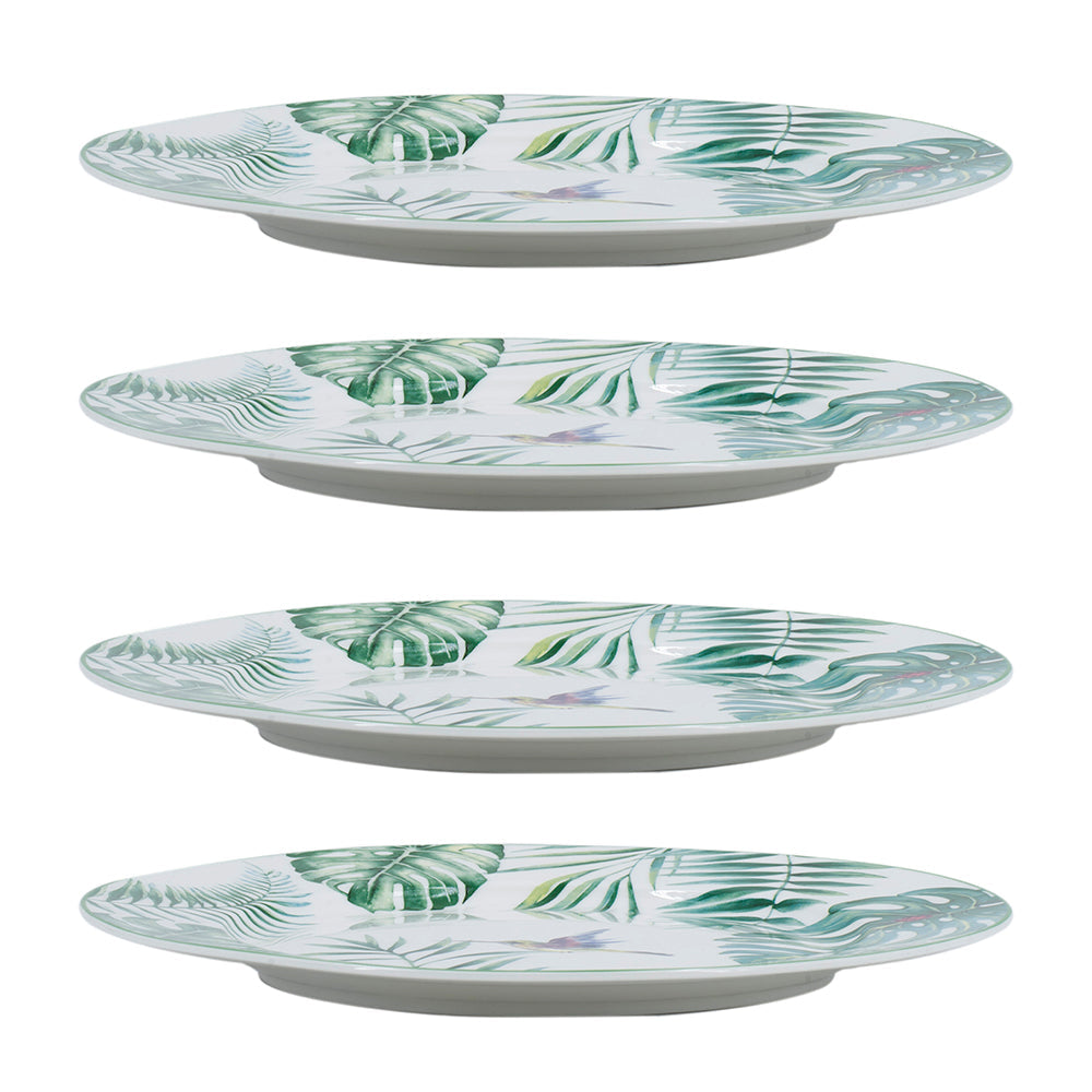 A&B Home 10" Set Of 4 Bundle of 31 Botanical Design Porcelain Round Dinner Plates