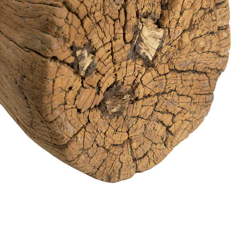 A&B Home 11" x 14" Bundle of 15 Round Wood Antique Design Pedestal Stool