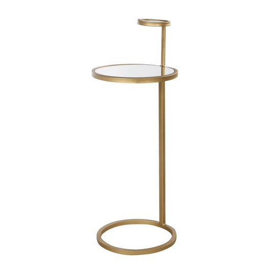 A&B Home 11" x 28" Bundle of 29 Round Gold Chair Side Table