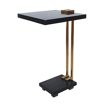 A&B Home 12" x 22" Bundle of 11 Black Marble Side Table with Gold Iron Frame