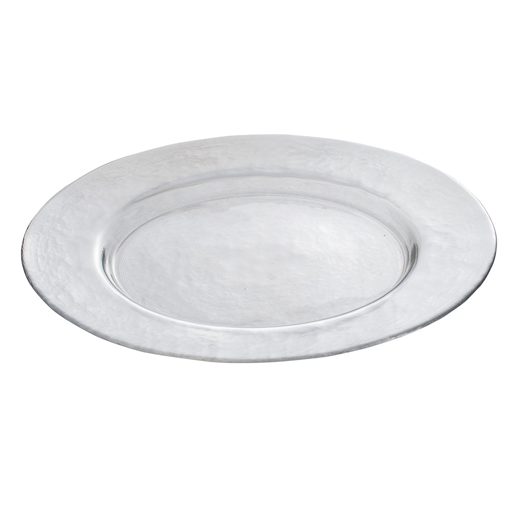 A&B Home 13" Bundle of 174 Matte Silver Dinner Plate