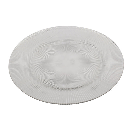 A&B Home 13" Bundle of 86 Round Transparent Glass Charging Plate