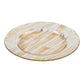 A&B Home 13" Bundle of 94 Gold Brushed Pattern Glass Charging Plate