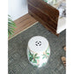 A&B Home 13" x 18" Bundle of 18 Round White Jungle Design Pedestal Stool
