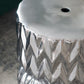 A&B Home 13" x 18" Bundle of 21 Round Silver Versatile Design Pedestal Stool