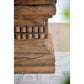 A&B Home 13" x 20" Bundle of 10 Organic Brown Carved Wooden Pillar Stool