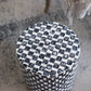 A&B Home 14" x 16" Bundle of 21 Round Black and White Mosaic Design Pedestal Stool