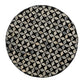 A&B Home 14" x 20" Bundle of 21 Circular Black and Silver Patterned Stool