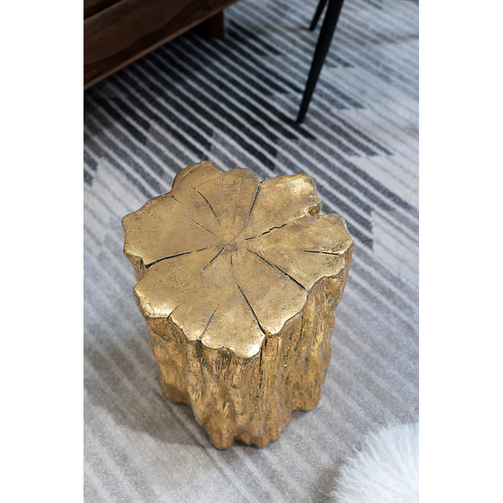 A&B Home 14" x 20" Bundle of 23 Golden Tree Trunk Stool