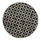 A&B Home 14" x 20" Bundle of 24 Circular Black and Silver Patterned Stool