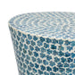 A&B Home 14" x 20" Bundle of 24 Round Blue and White Cylindrical Design Pedestal Stool