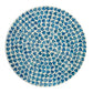 A&B Home 14" x 20" Bundle of 24 Round Blue and White Cylindrical Design Pedestal Stool