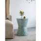 A&B Home 14" x 20" Bundle of 24 Round Blue and White Cylindrical Design Pedestal Stool