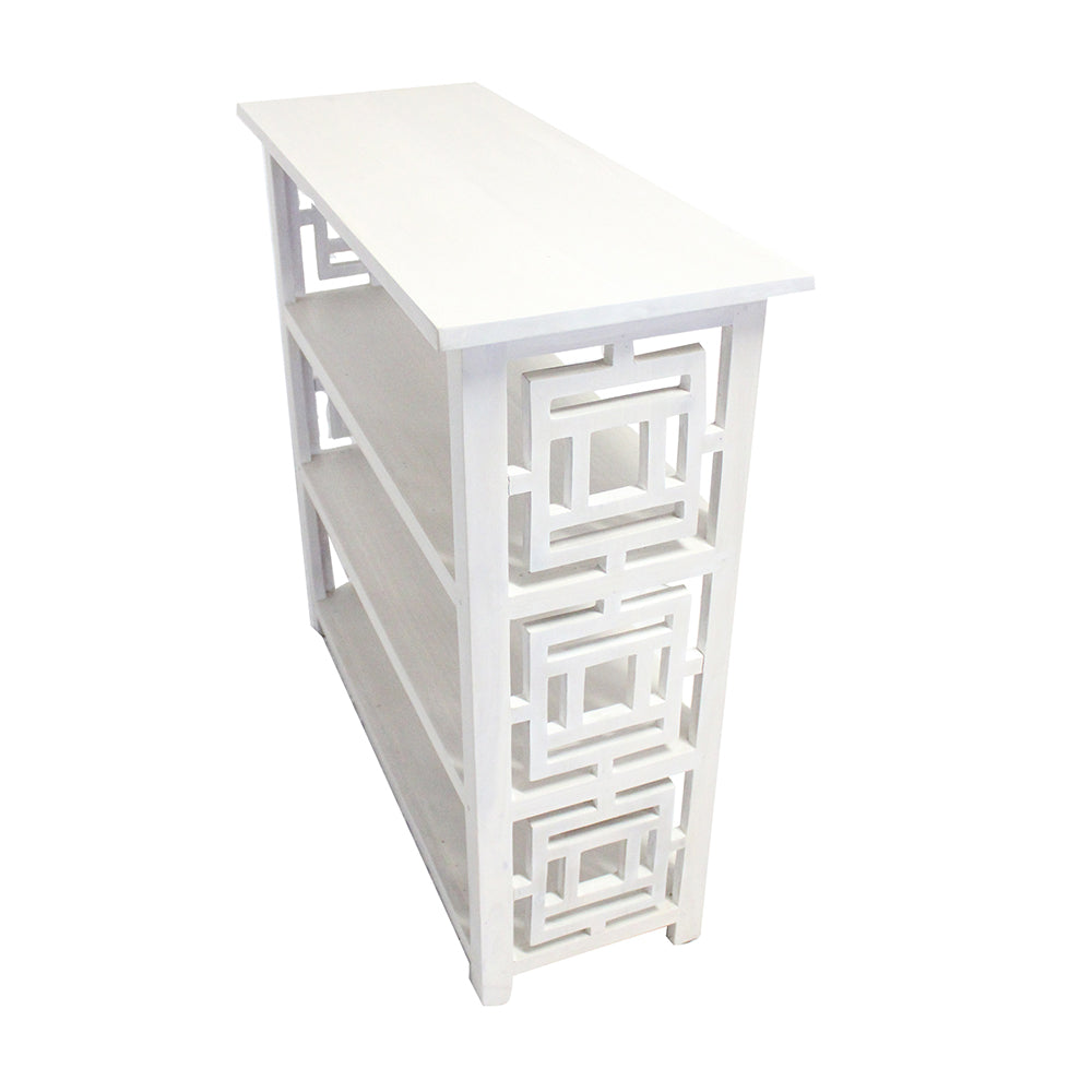 A&B Home 14" x 36" Bundle of 9 Rectangular White Console Table